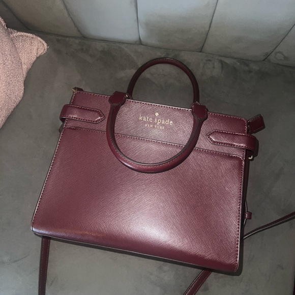 Kate Spade Burgundy Handbag and Wallet Set - Picture 2 of 9